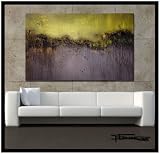 Modern Abstract Canvas Wall Art. Limited Edition, Hand Embellished Giclee on Canvas, 48 x 30 x 1.5 SOUTH BEACH Ready to Hang!