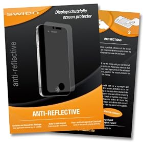 2 x SWIDO Anti-Reflective Screen Protector for Insulinpumpen Animas IR 1200 / IR1200 - PREMIUM QUALITY (non-reflecting and hard-coated) - Made in Germany