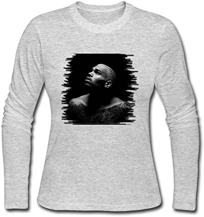 KATOA Women's Chris Brown Cotton Long-Sleeve T-Shirt