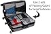 Packing Cubes -5 pc Value Set Luggage Organizer - 2 Large & 2 Medium + Bonus Shoe Bag Included - Lifetime Guarantee - By Bingonia Travel Accessories (Pink)