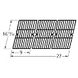 Gloss Finish Porcelain Coated Cast Iron Cooking Grid for Charbroil 463250108
