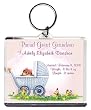 Proud Great Grandma Too Cute Birth Announcement Photo Key Chain, Personalized, 2.75" x 3.25" Carriage (Girl)