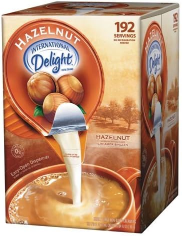 International Delight Hazelnut Liquid Coffee Creamer Portion Cup 192ct - COS