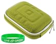 Nylon Hard Shell Carrying Case (Green) for Casio EX-Z550 14.1MP Digital Camera Blue