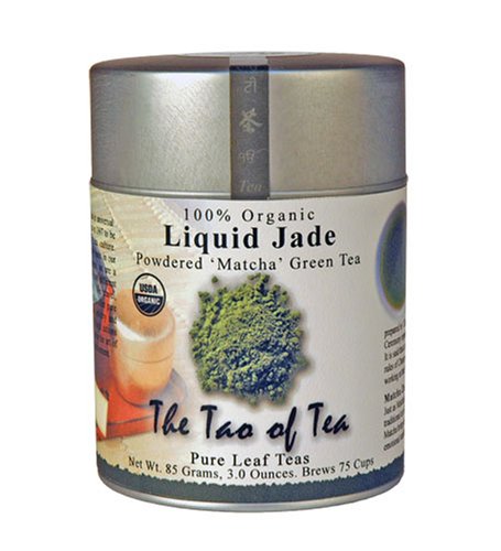 The Tao Of Tea Japanese Powdered Green Tea Liquid Jade Matcha- 100% Organic, 3-Ounce Tin