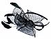 AM CLOTHES Fascinators Hat for Women with Hair Clip Tea Party Derby Black