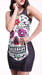 Sleeveless Polyester/Spandex Ankle Length General Print Jumpsuit/Mini Dress 