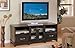 Contemporary Cappuccino Entertainment Console Plasma LCD TV Stand