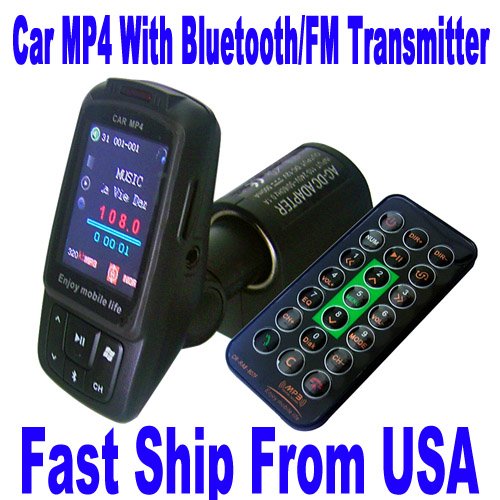 Z1RB 1.8″ 2G Car MP4 MP3 FM Transmitter Bluetooth folder Memory Player A179