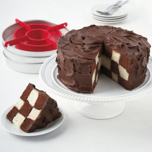 Nordic Ware Checkerboard 3-Layer Pan Set