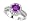 2.10 cttw 925 Genuine Round Amethyst Engagement Ring in 925 Sterling Silver Size 5