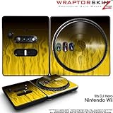 DJ Hero Skin Fire Yellow fits Nintendo Wii DJ Heros (DJ HERO NOT INCLUDED)