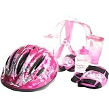 Kidzamo Flower Groove Girls' Helmet & Backpack Value Pack