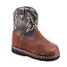 Roper Girls Boys Brown Suede Two Tone Cowboy Boots Infant Toddler 4-8