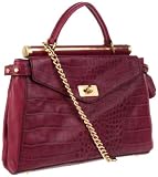BCBG Women's Croco Medium XlA032LE Satchel
