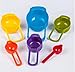 Drhob Measuring Baking Spoons Cups Kitchen Tools Teaspoon Rainbow Color 6pcs Utensil Shipping Method (Color:Multicolor random)
