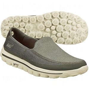 Skechers Go Walk 2 Mens Mesh Slip-On Shoes 9 Us Medium Charcoal