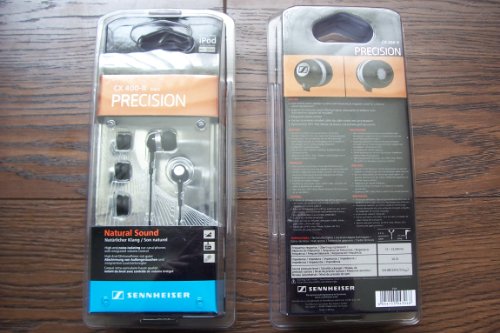 Sennheiser CX400-II-B In-Ear Headphone with Dynamic Speaker System and Integrated Vol Controls