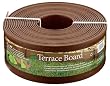 Master Mark Plastics 95340 Terrace Board 5-Inch-by-40-Foot Landscape Edging Coil, Brown