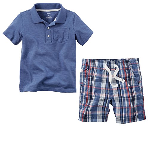 Carter's Toddler Boy's 2 Piece Polo Shirt and Shorts Set