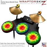 Tie Dye Skin by WraptorSkinz fits Guitar Hero 4 World Tour Drum Set for Nintendo Wii, XBOX 360, PS2 