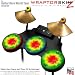 Tie Dye Skin by WraptorSkinz fits Guitar Hero 4 World Tour Drum Set for Nintendo Wii, XBOX 360, PS2 & PS3 (DRUMS NOT INCLUDED)