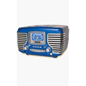 Crosley CR612 Corsair Alarm Clock Radio with CD Player- Metallic Purple