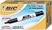 BIC Great Erase Grip Chisel Dry Erase Marker, Chisel Tip, Black Ink, 12 Dry Erase Markers (Dozen Box)