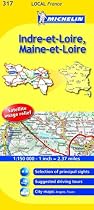 Indre-et-Loire, Maine-et-Loire (Michelin Local Maps)