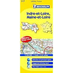 Indre-et-Loire, Maine-et-Loire (Michelin Local Maps)