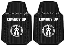 Cowboy Up 2 Pc Front Floor Mats Set
