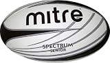 Mitre Spectra Senior  Rugby Ball - White  Size 5