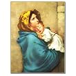 Madonna of the Streets - Canvas Transfer Linen Print Wrapped around the Sides - 15.5"x12"x2"