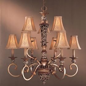 Minka 1559-477 Salon Grand 2Teir Chandelier, Florence Patina