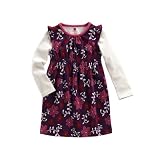Tea Collection Woodcut Double Decker Dress, Amethyst 6-12 Months