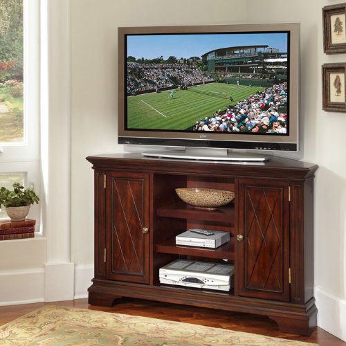 Home Styles 5541-07 Windsor Corner TV Stand, Cherry Finish