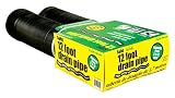 Flex-Drain 50710 Flexible/Expandable Landscaping Drain Pipe, Solid, 4-Inch by 12-Foot