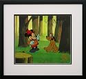 Mickey Mouse and Pluto Walt Disney Limited Edition Animation Cel, The Pointer, Framed