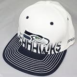 Seattle Seahawks Reebok White 2010 Sideline Player Pro Shape Flat Brim Flex Hat