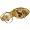 Jessica Bennett Women's Gemma Sandal,Gold,8 M