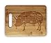 Pork Pig Meat Map Laser Engraved Bamboo Cutting Board - Wedding, Housewarming, Anniversary, Birthday, Holiday, Gift