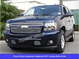 07 08 Chevy Tahoe Suburban Avalanche 4pc Combo Billet Grille Grill