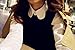Joyci Woman Half Shirt Collar Pure White Decorate Wave Shape Lapel False Collar Detachable Fake Collar