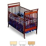 FLAT SLAT SLEIGH CRIB - OAK by