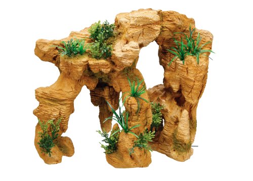 Nobby 28120 Aquarium Dekoration Aqua Ornaments, Fels mit Pflanzen Preisvergleich