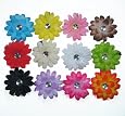 12 Assorted Small Gerber Daisy Hair Clip Bows for Infant Baby to Toddlers to Youth Girls - Great to use as hair clips or attach to headband or beanie
