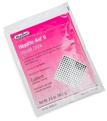 Hepatic-Aid II Instant Drink Mix, Powdered Custard, 3-Ounce Package (Pack of 24)