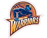 Golden State Warriors Glass Tatz Mini-Cutz Window Decal