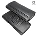 Galaxy Note 4 Pouch Case, CellBee Samsung Galaxy Note 4 Premium Leather Pouch Carrying Case with Belt Clip Belt Loops Holster for Samsung Galaxy Note 4 (Perfect Fits with Otterbox Commuter / Defender Case on Lifeproof Case on) (Fashion Black)