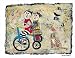Art Poster Print - Bicycle Built for Two - Artist: Barbara Olsen - Poster Size: 12 X 10 inches
